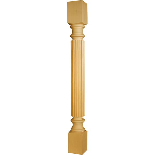 Osborne Wood Products 40 1/2 x 4 Extended Reeded Island Leg in Alder